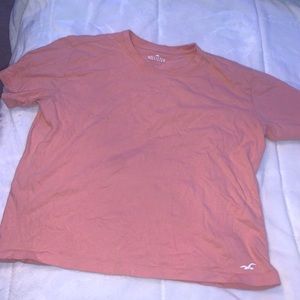 Hollister baby pink cotton t-shirt